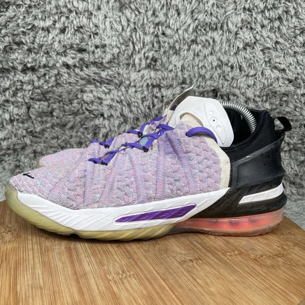 Nike LeBron 18 XVIII Graffiti Basketball Shoes Sneakers Size 7 Y